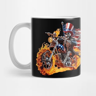 Patriot Skeleton Rider by focusln Mug